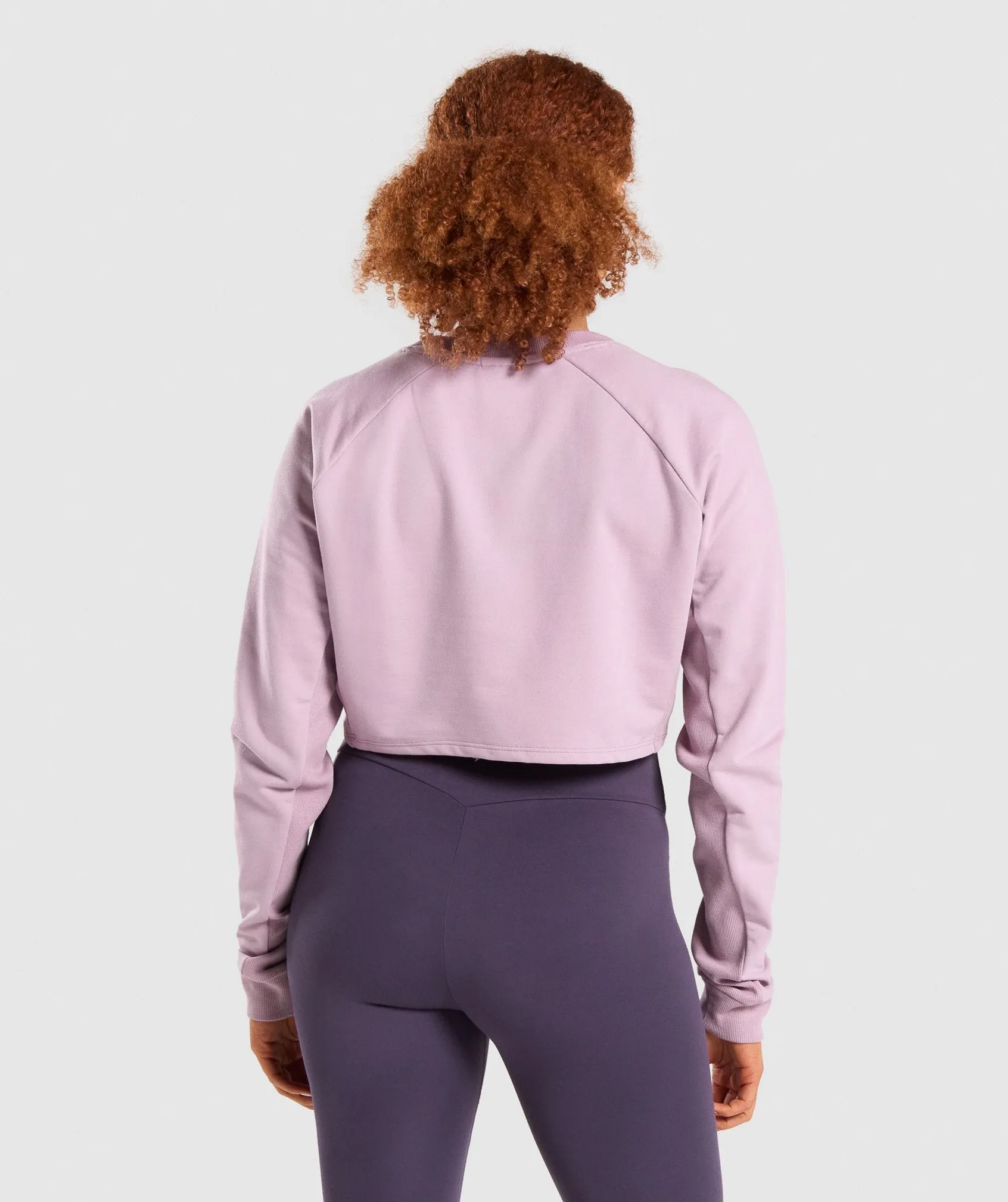 Gymshark Training Cropped Sweater - Light Purple sold by Gymshark product image thumbnail 2