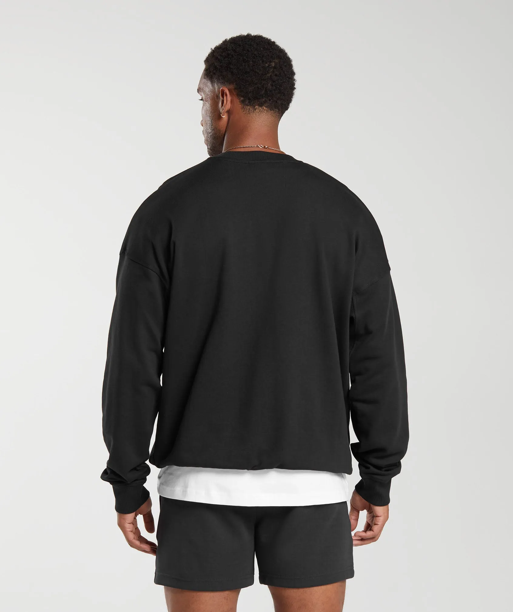 Gymshark Rest Day Essential Crew - Black sold by Gymshark product image thumbnail 2