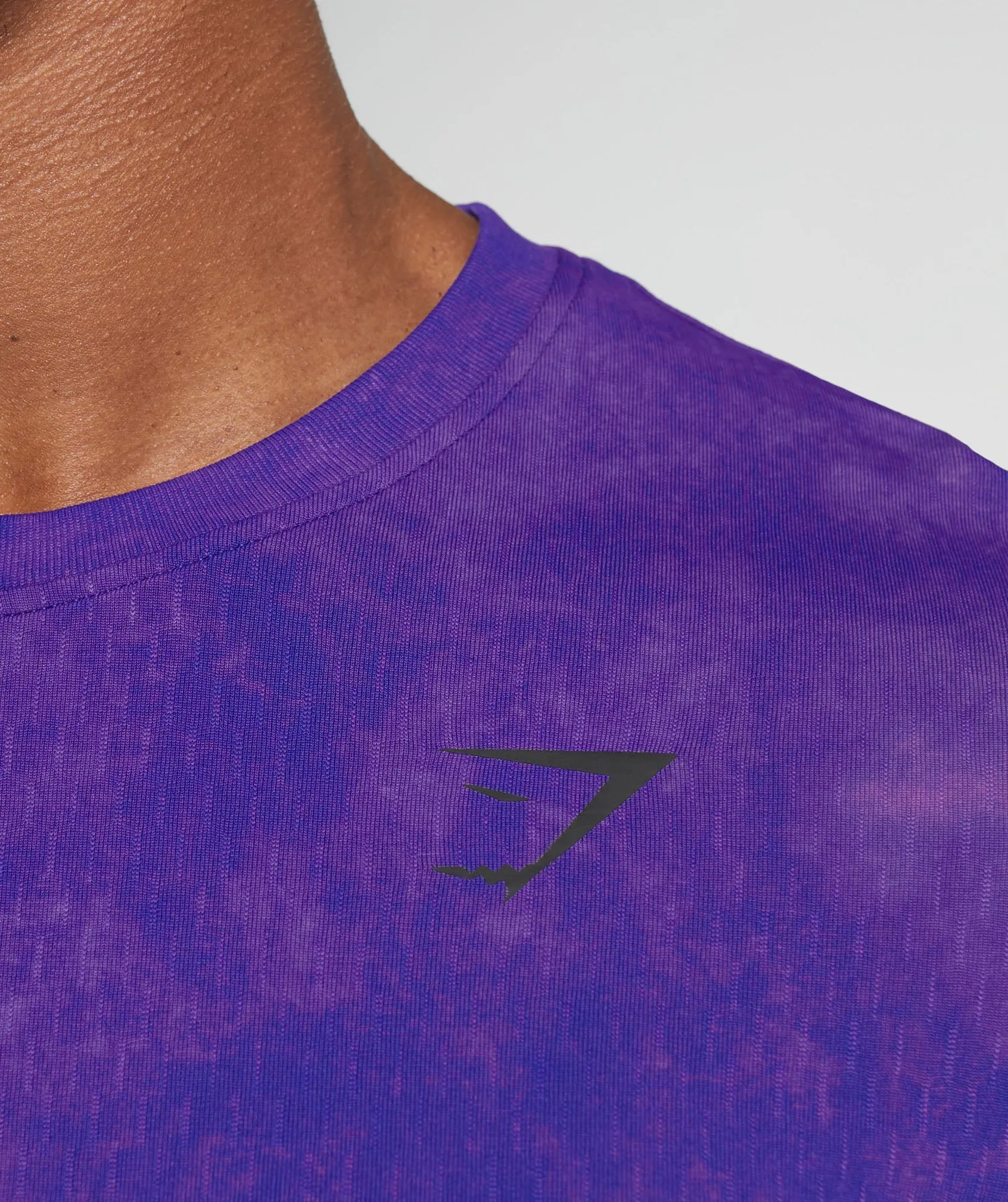 Gymshark Washed Seamless T-Shirt - Purple sold by Gymshark product image thumbnail 5