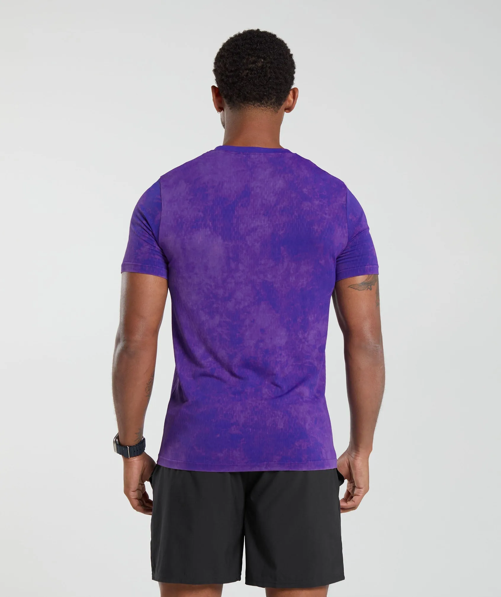 Gymshark Washed Seamless T-Shirt - Purple sold by Gymshark product image thumbnail 2