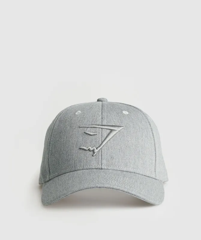 Gymshark Sharkhead Cap - Light Grey Core Marl sold by Gymshark