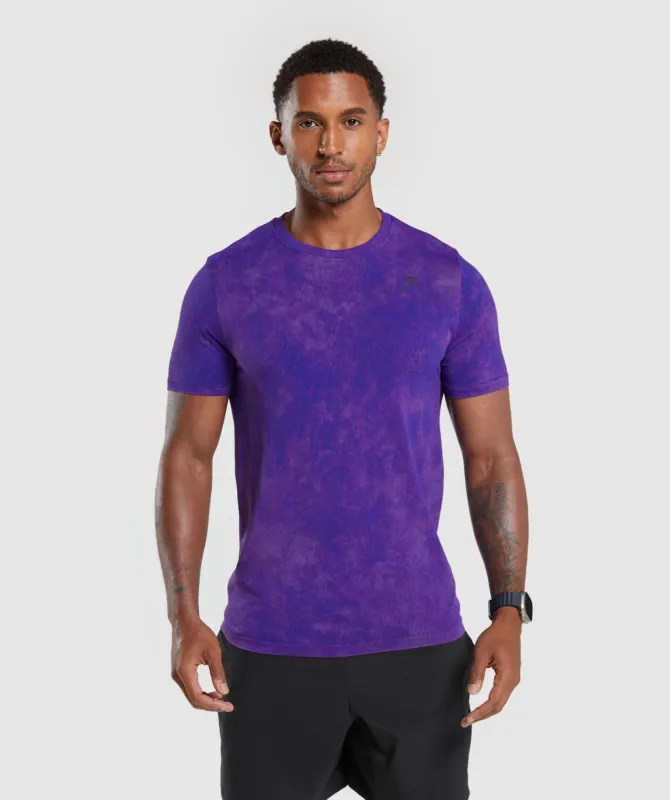 Gymshark Washed Seamless T-Shirt - Purple made by Gymshark