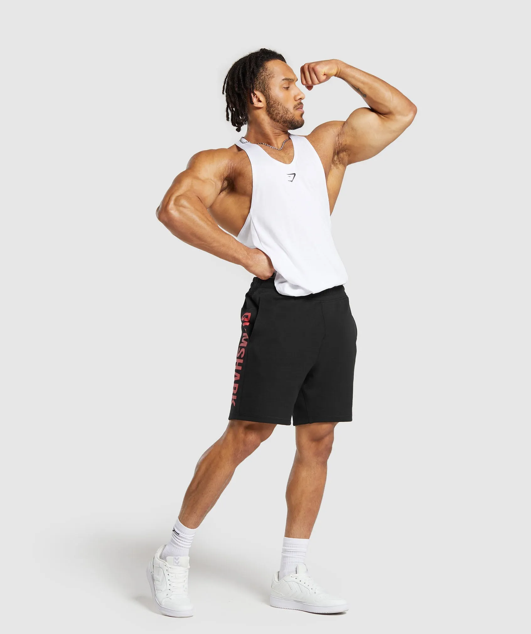 Gymshark Impact Shorts - Black/Vivid Red sold by Gymshark product image thumbnail 4