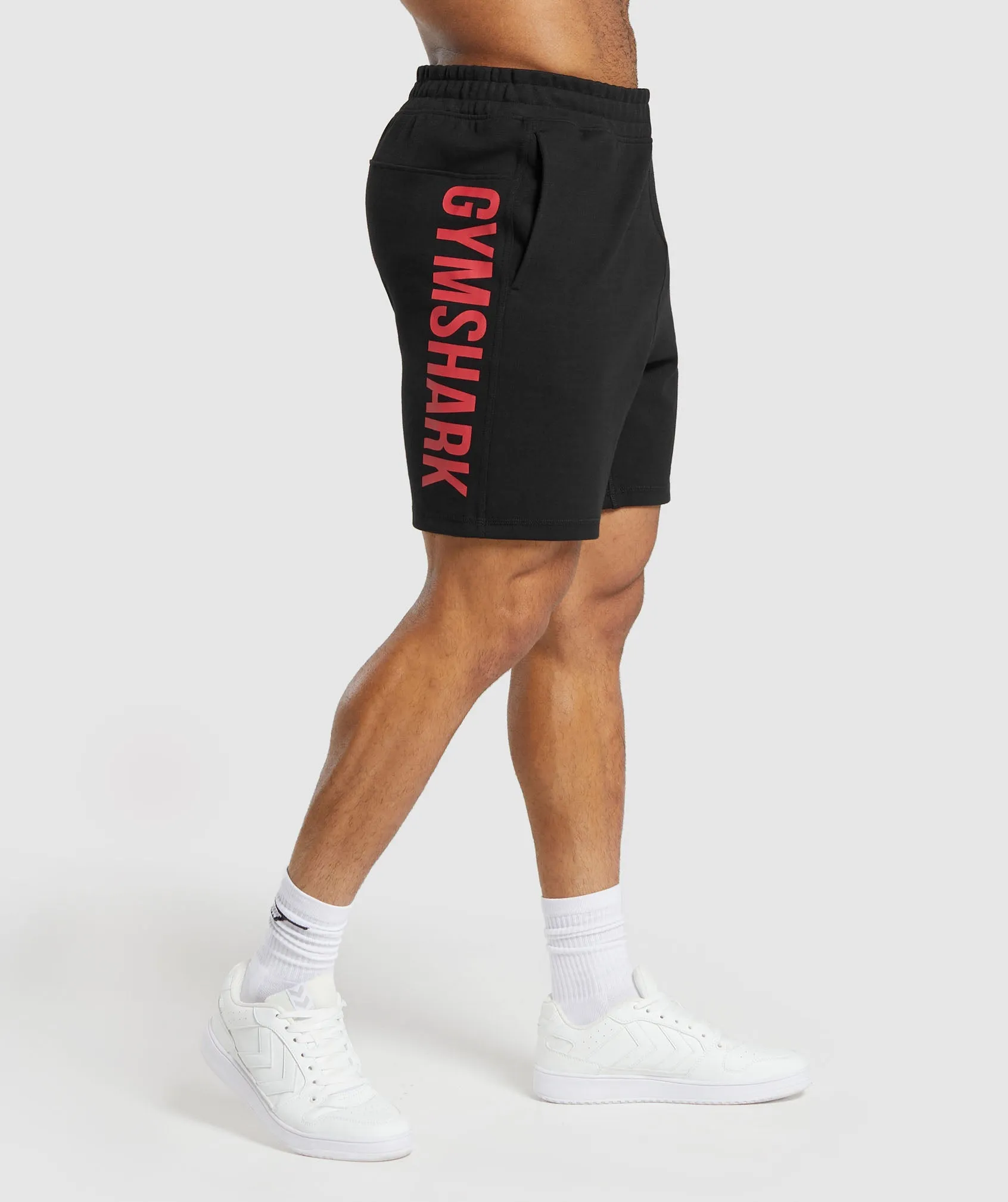 Gymshark Impact Shorts - Black/Vivid Red sold by Gymshark