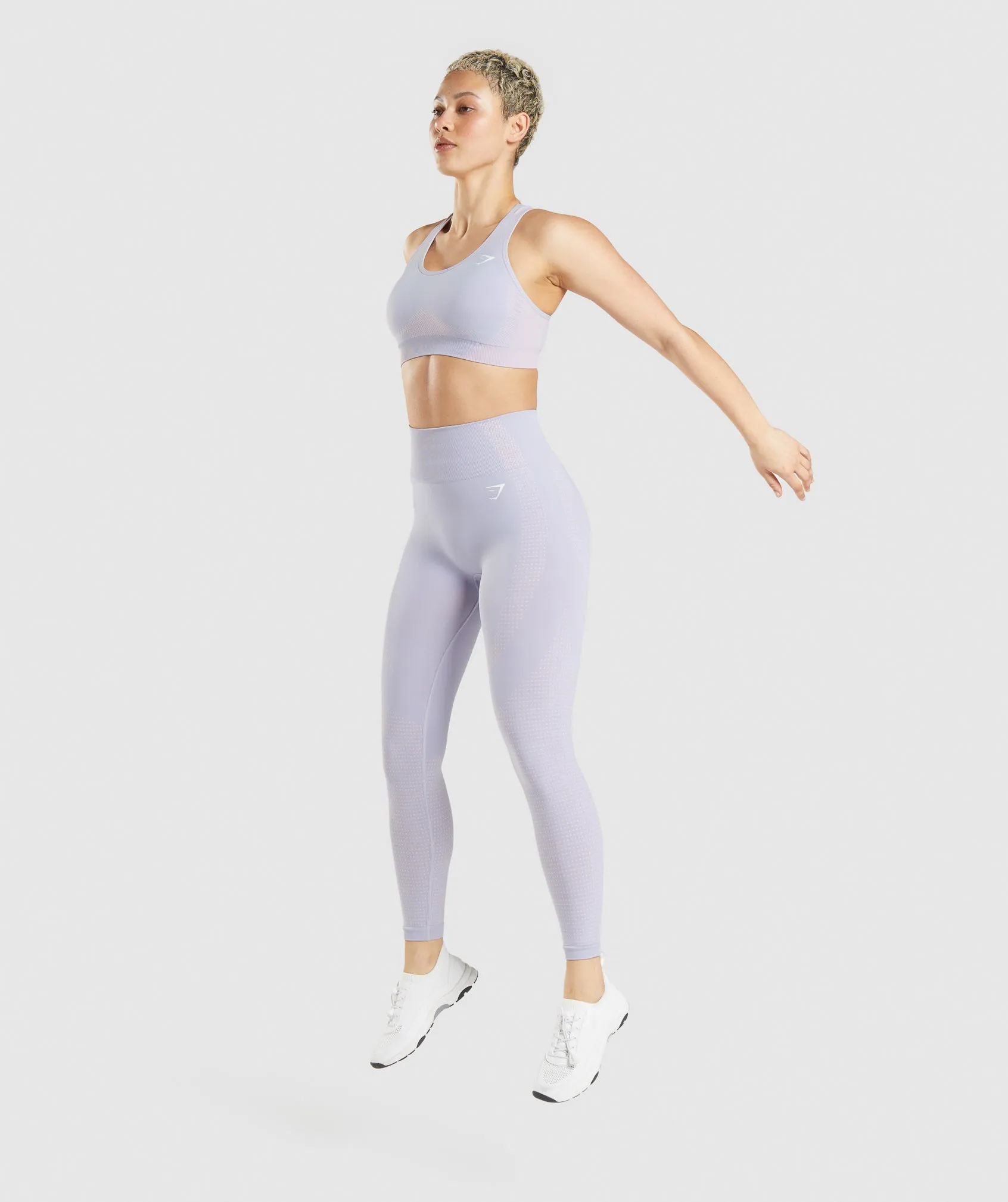 Gymshark Vital Seamless 2.0 Leggings - Moonstone Blue Marl sold by Gymshark product image thumbnail 4