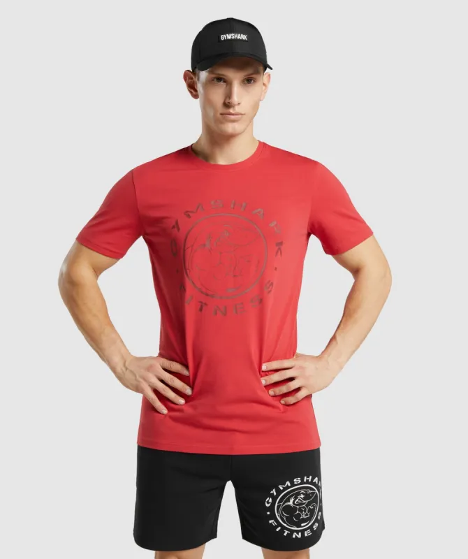 Gymshark Legacy T-Shirt - Red sold by Gymshark