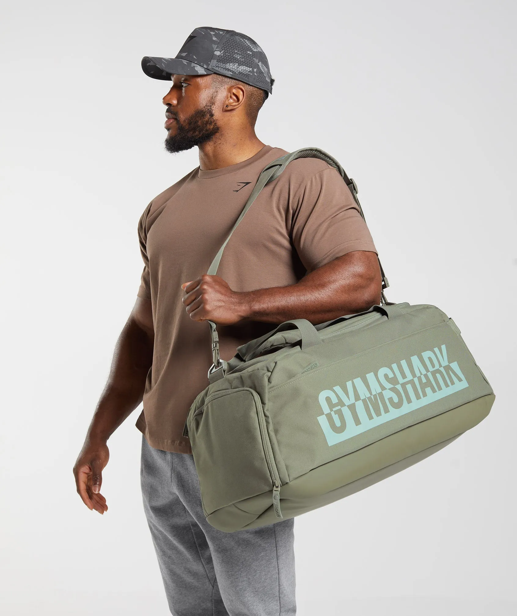 Gymshark Bold Gym Bag - Dusty Olive sold by Gymshark product image thumbnail 2