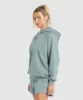 Gymshark Minimal Label Brushed Hoodie - Denim Grey sold by Gymshark