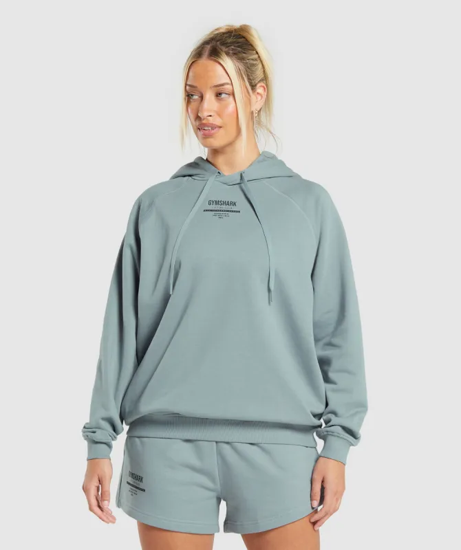 Gymshark Minimal Label Brushed Hoodie - Denim Grey sold by Gymshark