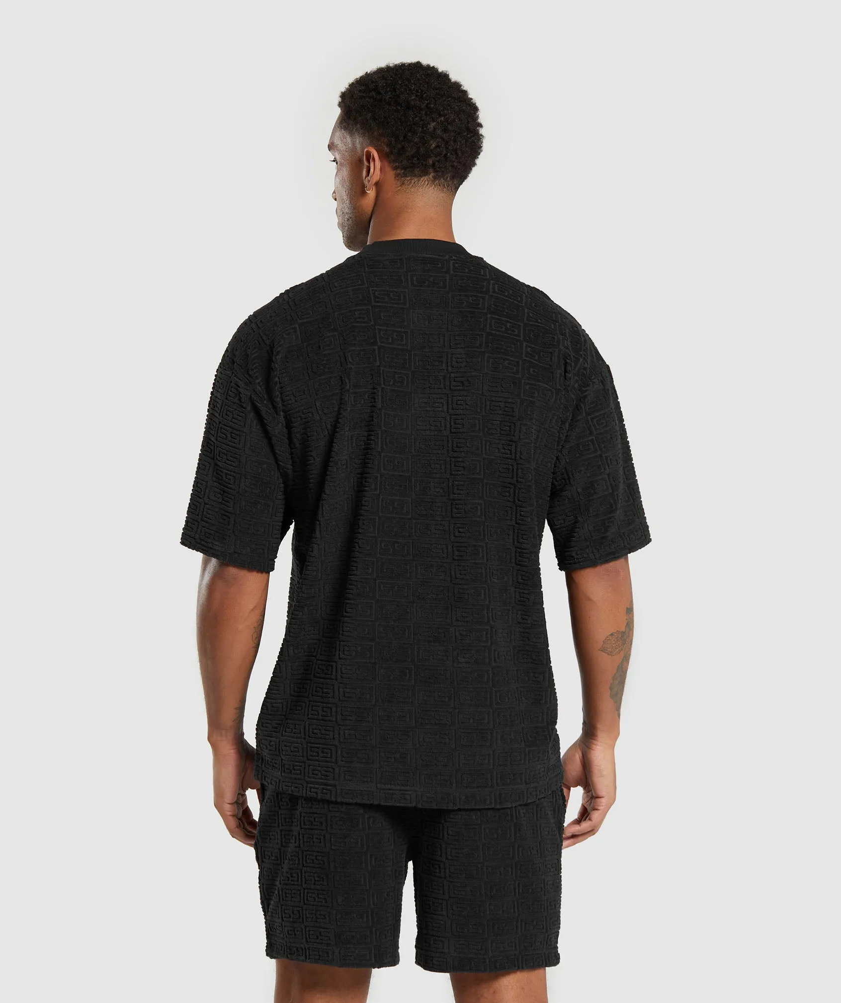 Gymshark Towelling T-Shirt - Black sold by Gymshark product image thumbnail 3