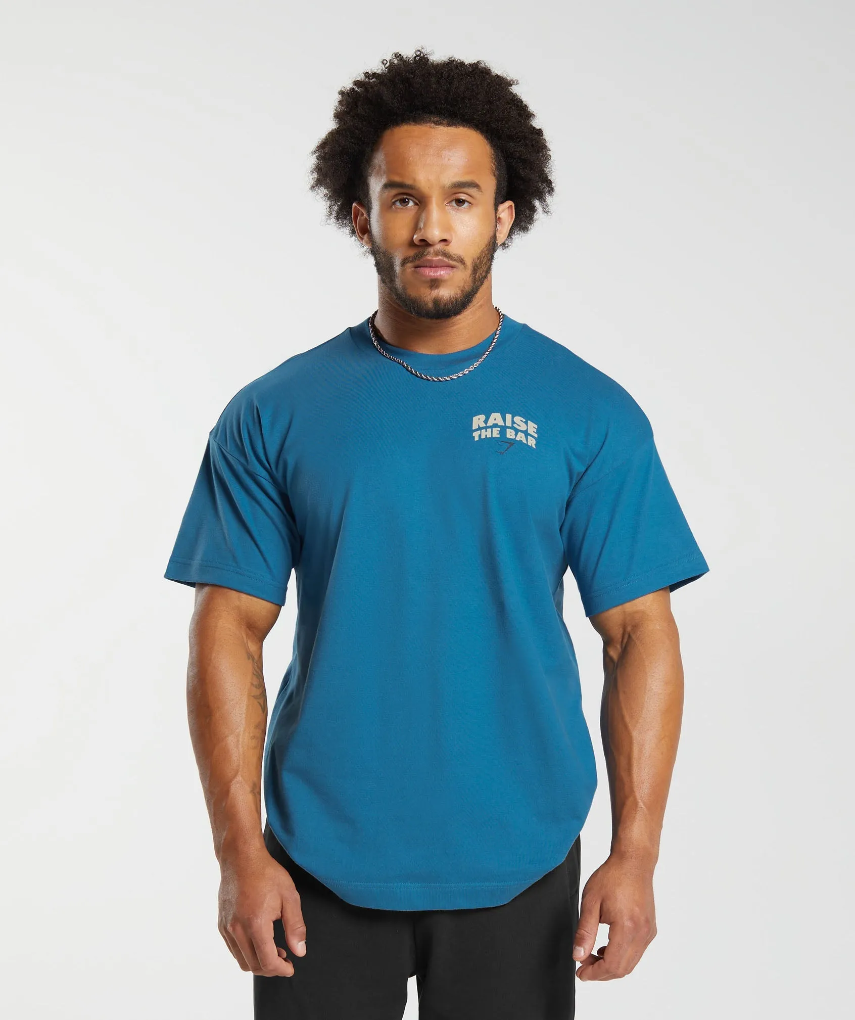 Gymshark Raise the Bar T-Shirt - Core Blue sold by Gymshark product image thumbnail 2