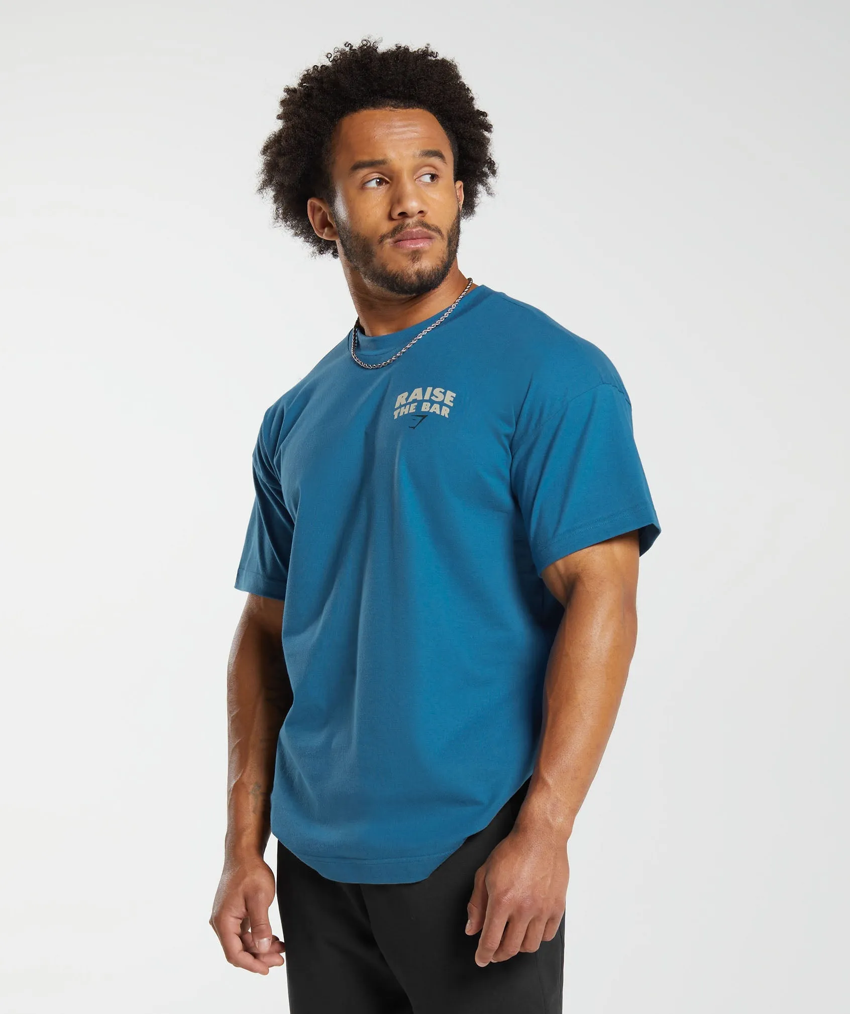 Gymshark Raise the Bar T-Shirt - Core Blue sold by Gymshark product image thumbnail 3