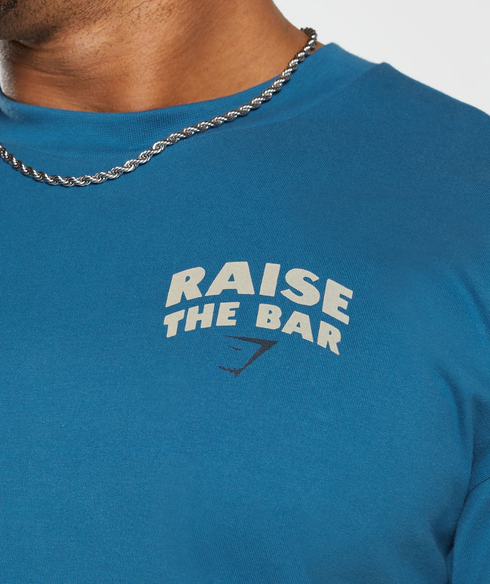 Gymshark Raise the Bar T-Shirt - Core Blue sold by Gymshark product image thumbnail 5