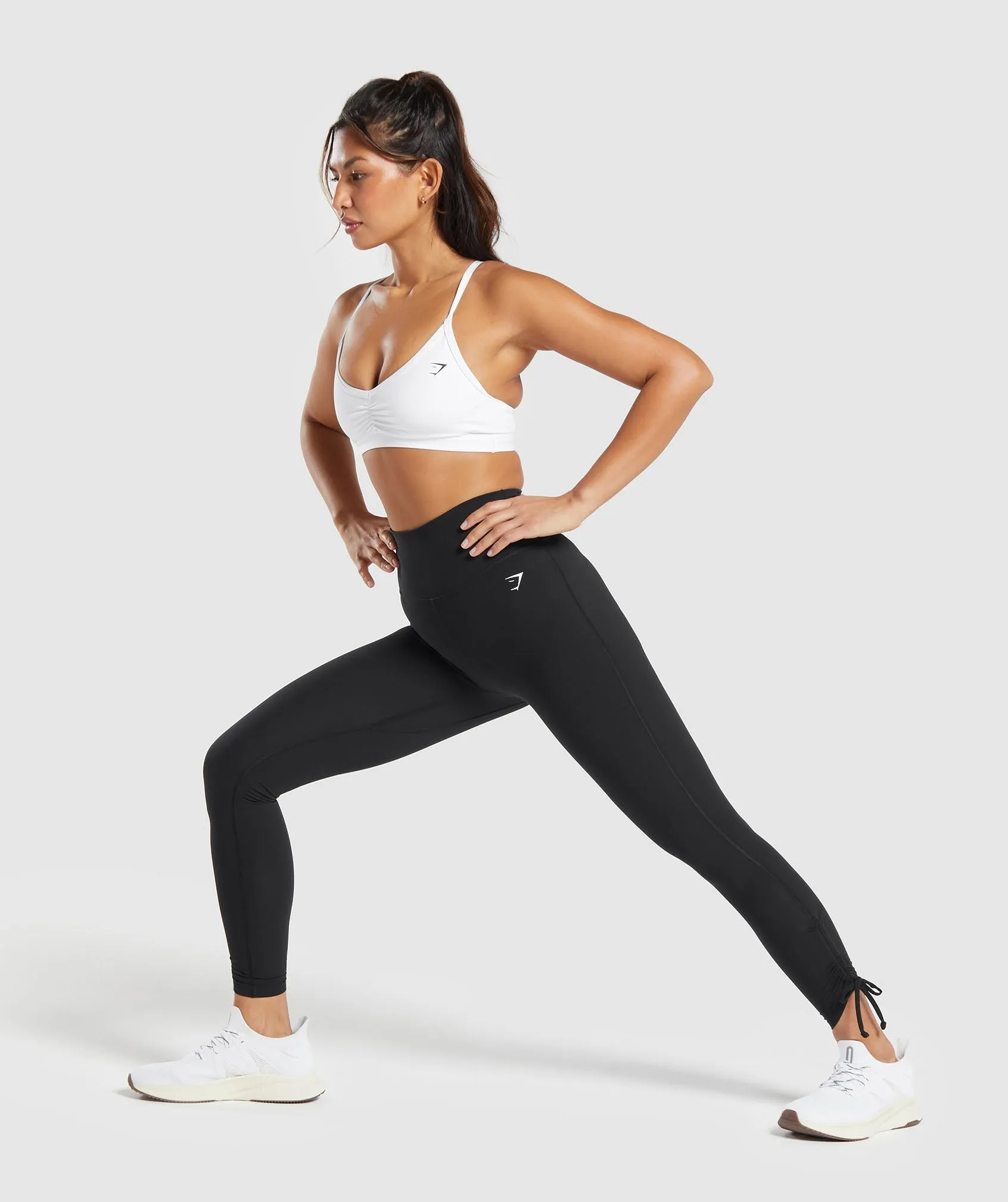 Gymshark Ribbon Ankle Leggings - Black sold by Gymshark product image thumbnail 4