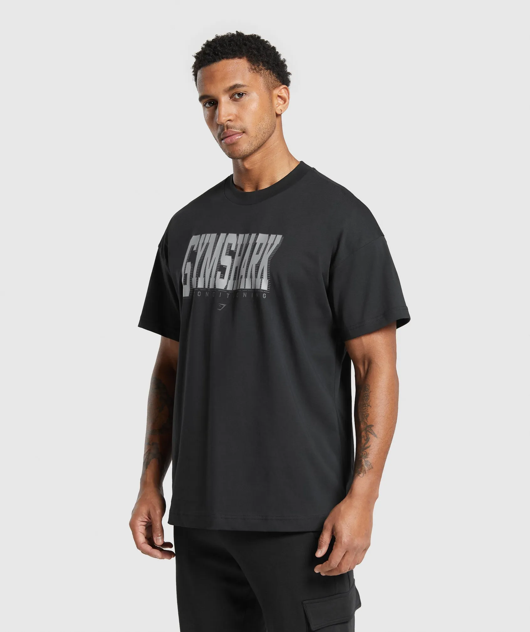 Gymshark Conditioning Graphic T-Shirt - Black sold by Gymshark product image thumbnail 3