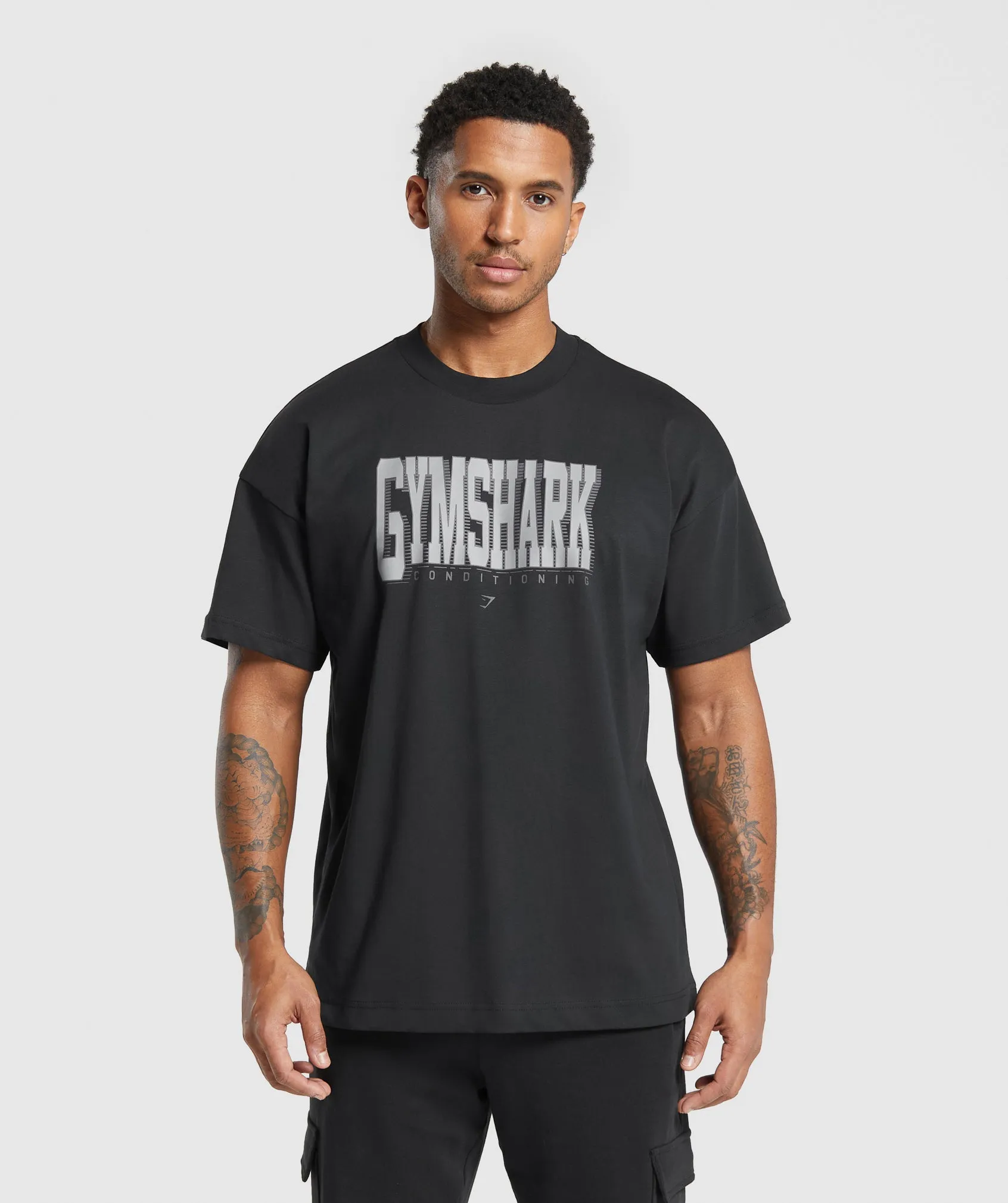 Gymshark Conditioning Graphic T-Shirt - Black sold by Gymshark