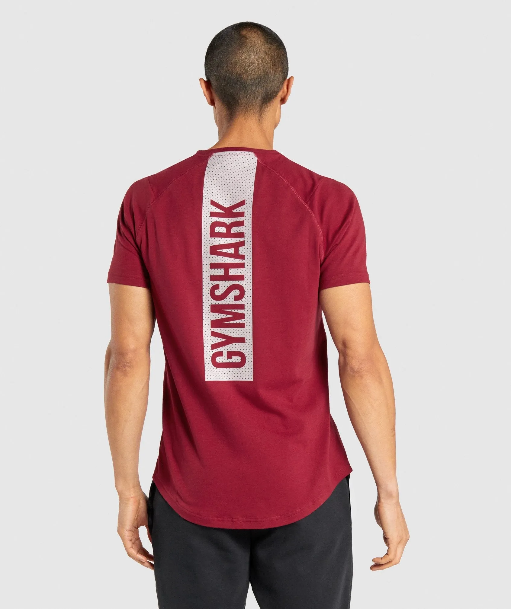 Gymshark Bold T-Shirt - Burgundy sold by Gymshark product image thumbnail 2