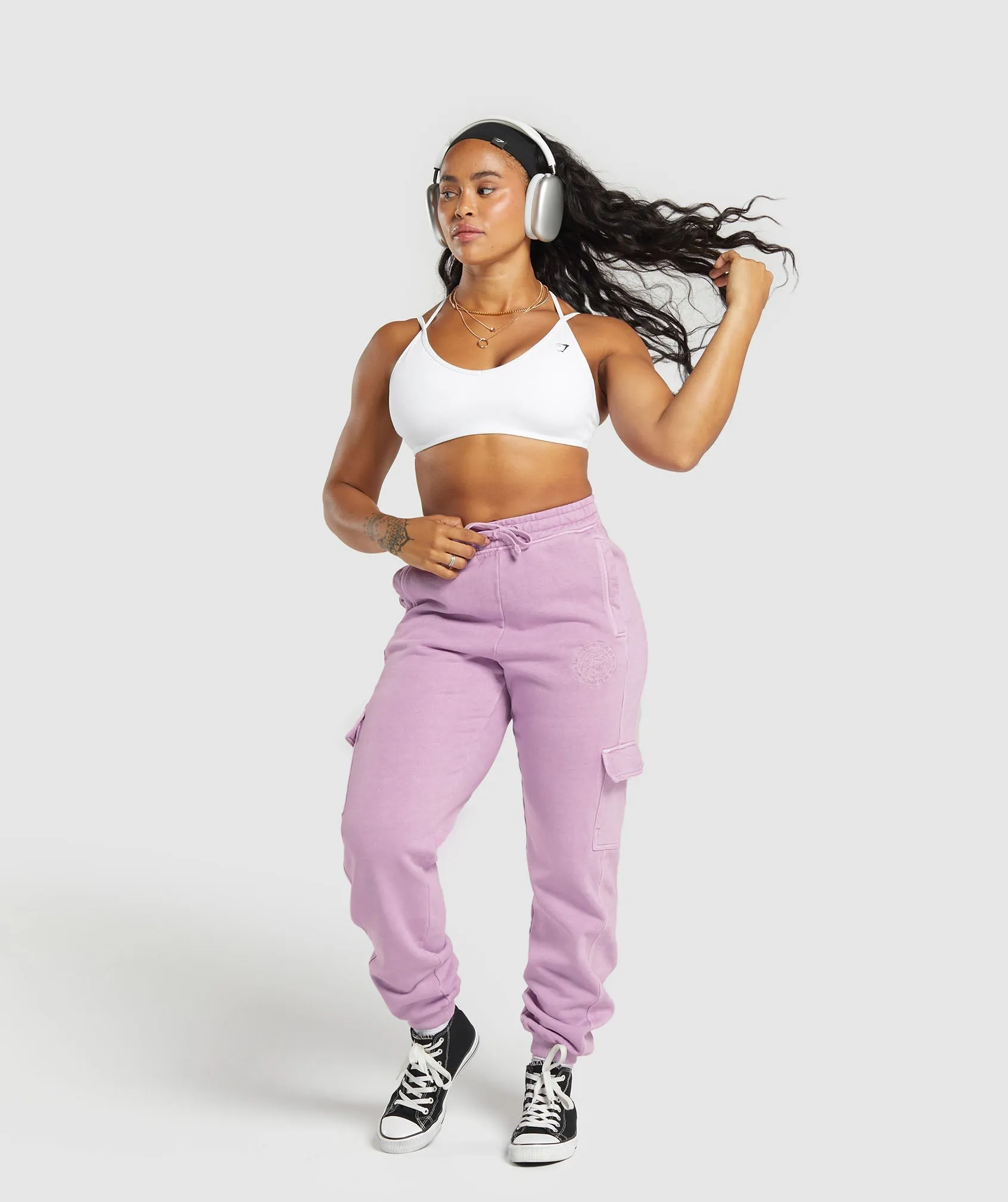 Gymshark Premium Legacy Joggers - Warm Lilac sold by Gymshark product image thumbnail 4