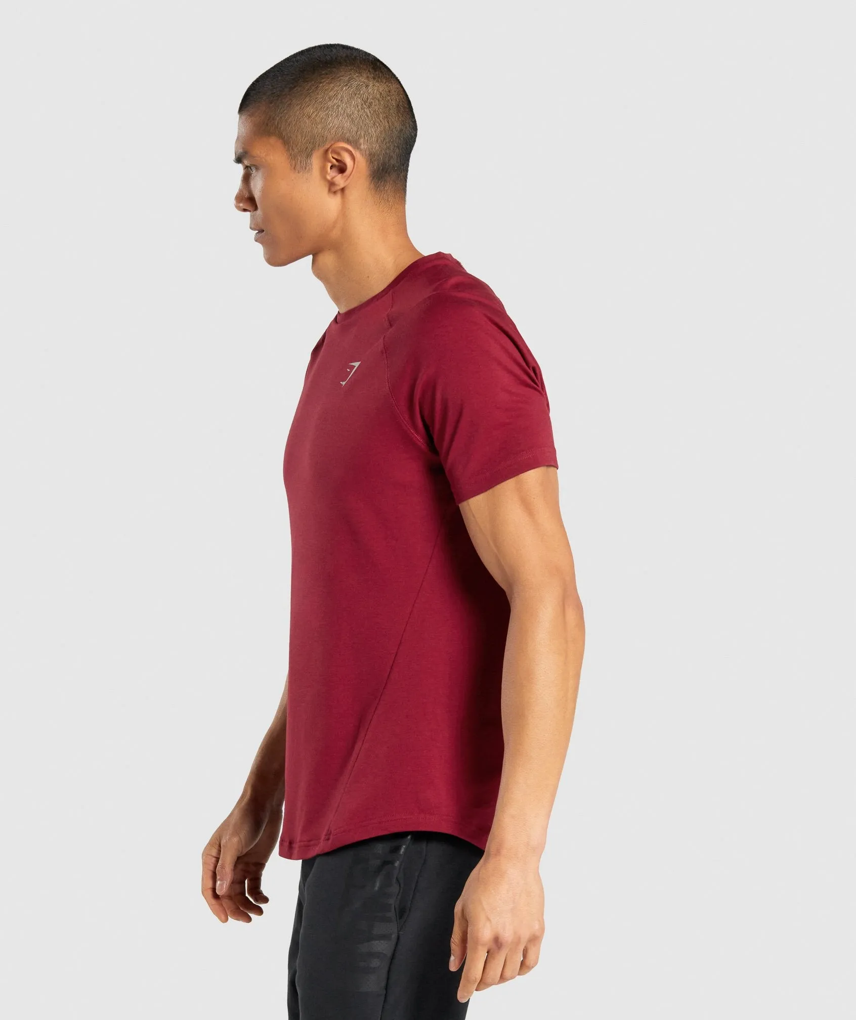 Gymshark Bold T-Shirt - Burgundy sold by Gymshark product image thumbnail 3