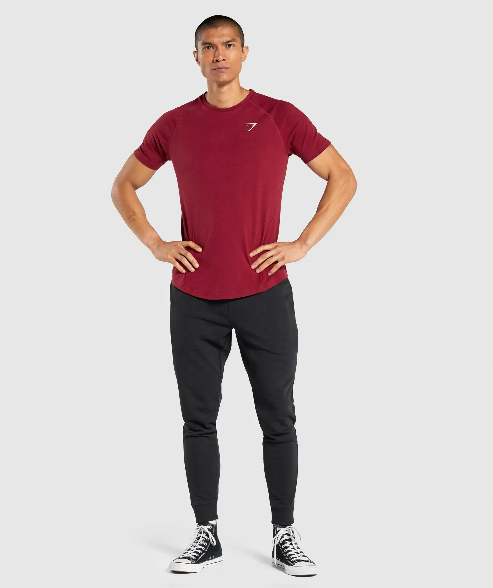Gymshark Bold T-Shirt - Burgundy sold by Gymshark product image thumbnail 4