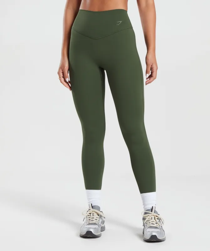 Gymshark Elevate Leggings - Moss Olive sold by Gymshark
