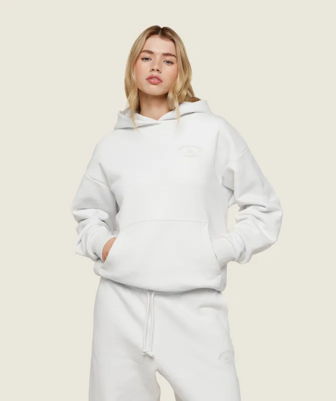 Gymshark Phys Ed Graphic Hoodie - Ecru White sold by Gymshark