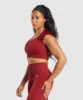 Gymshark Adapt Fleck Seamless Crop Top - Reps Red/Conditioning Red sold by Gymshark