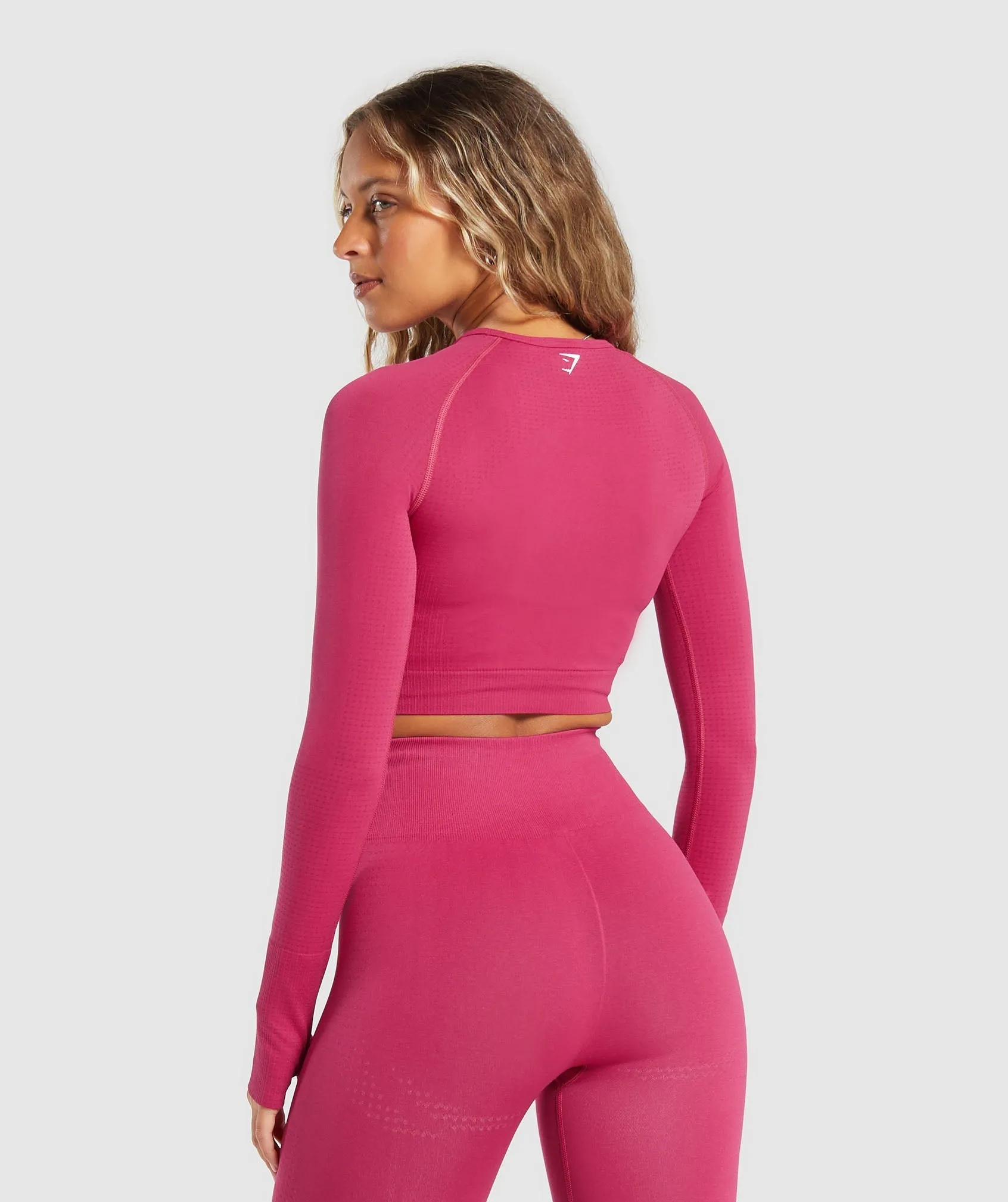 Gymshark Vital Crop Top - Vintage Pink Marl sold by Gymshark product image thumbnail 3