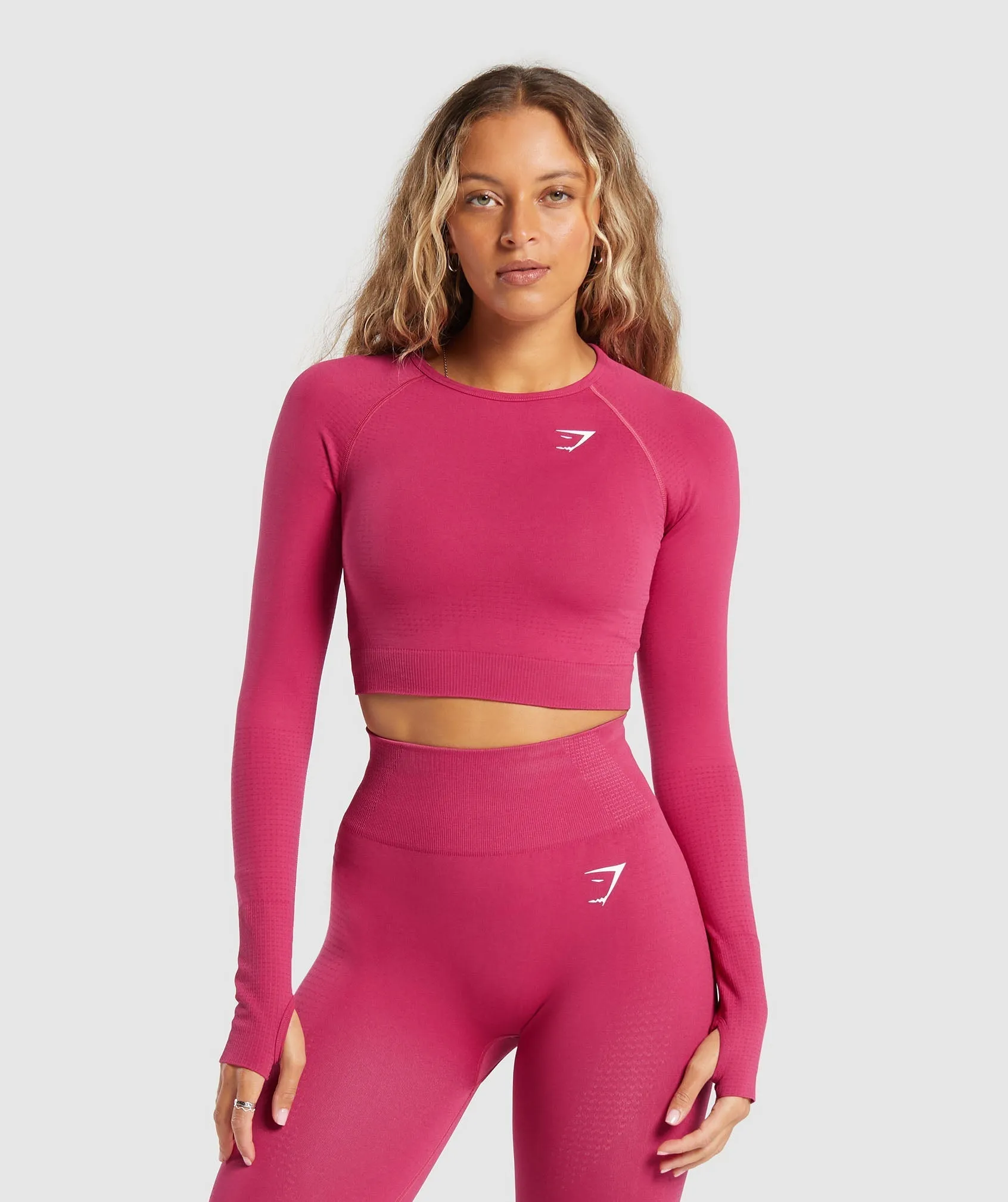 Gymshark Vital Crop Top - Vintage Pink Marl sold by Gymshark
