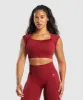 Gymshark Adapt Fleck Seamless Crop Top - Reps Red/Conditioning Red sold by Gymshark