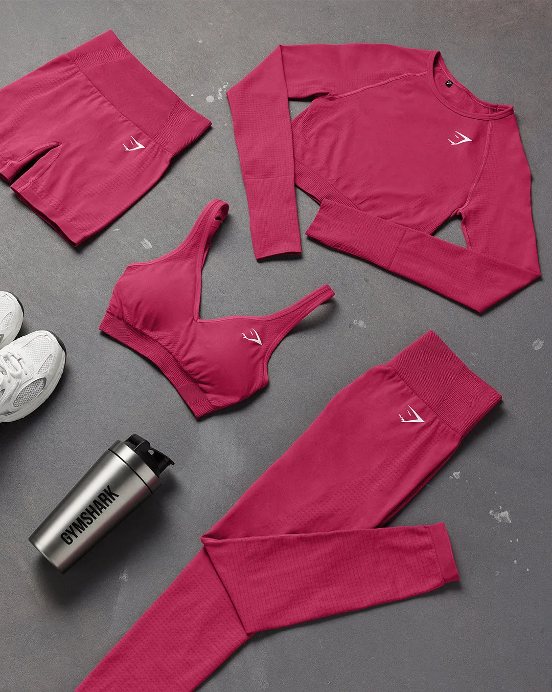 Gymshark Vital Crop Top - Vintage Pink Marl sold by Gymshark product image thumbnail 2