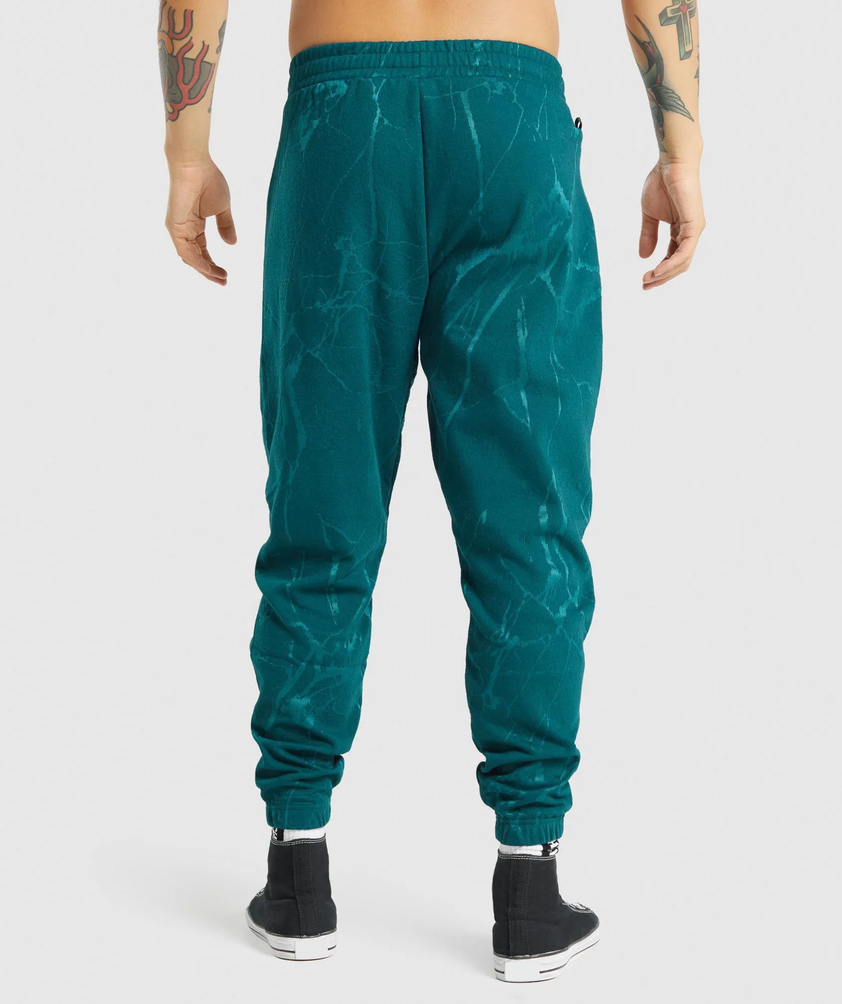 Gymshark Power Joggers - Teal Print sold by Gymshark product image thumbnail 2