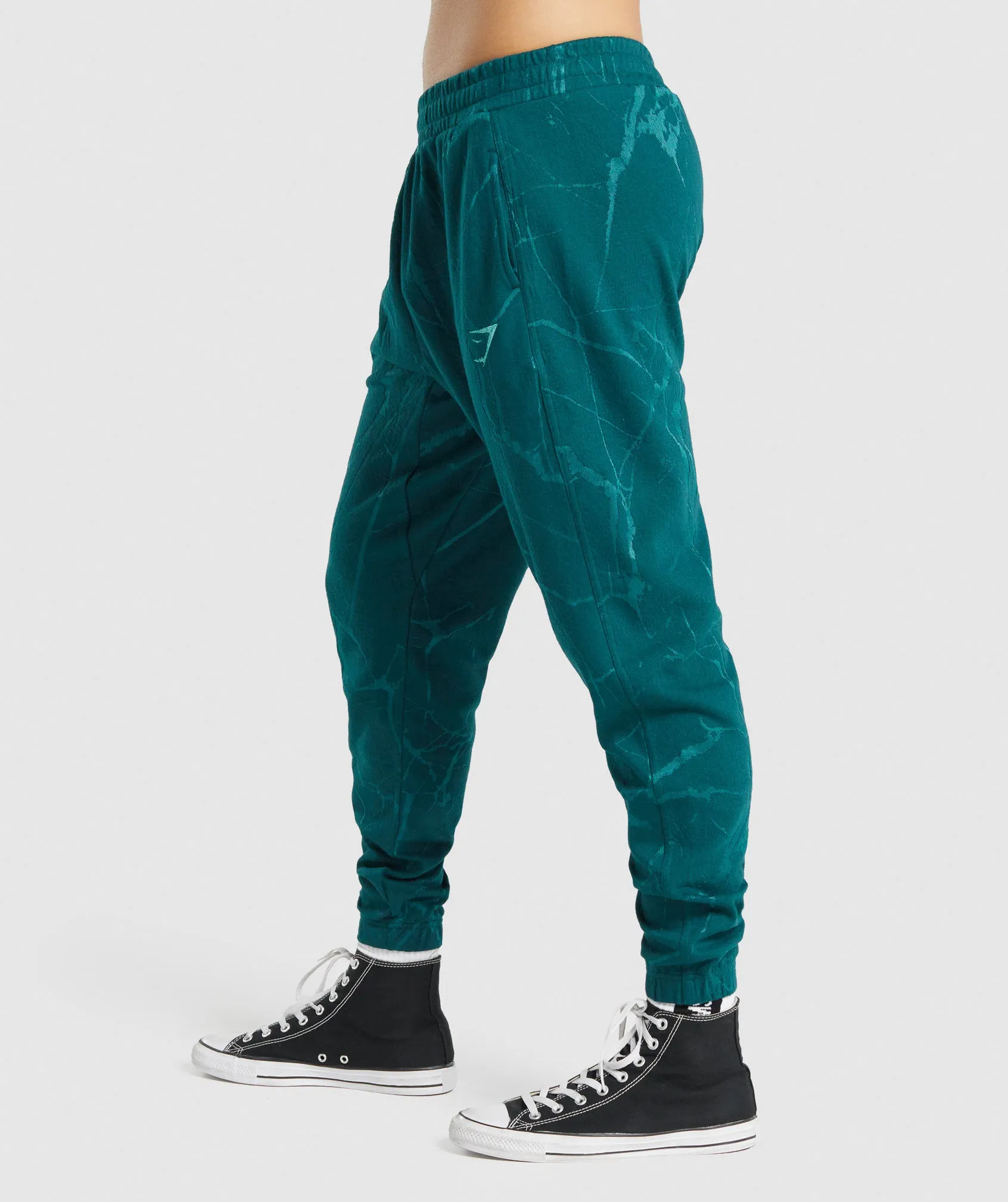 Gymshark Power Joggers - Teal Print sold by Gymshark product image thumbnail 3