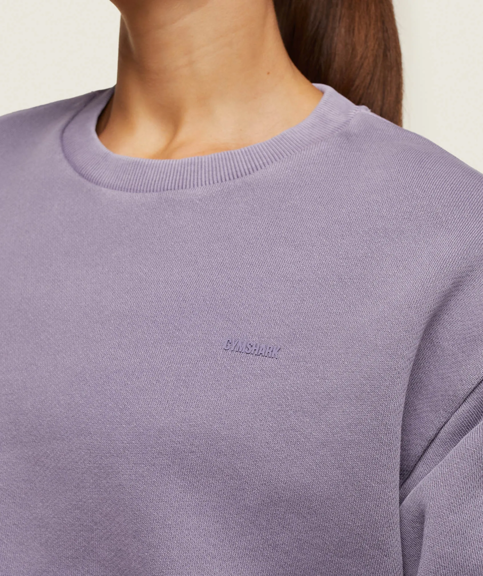 Gymshark everywear Relaxed Sweatshirt - Fog Purple sold by Gymshark product image thumbnail 5