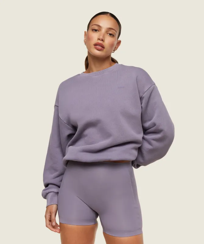 Gymshark everywear Relaxed Sweatshirt - Fog Purple sold by Gymshark