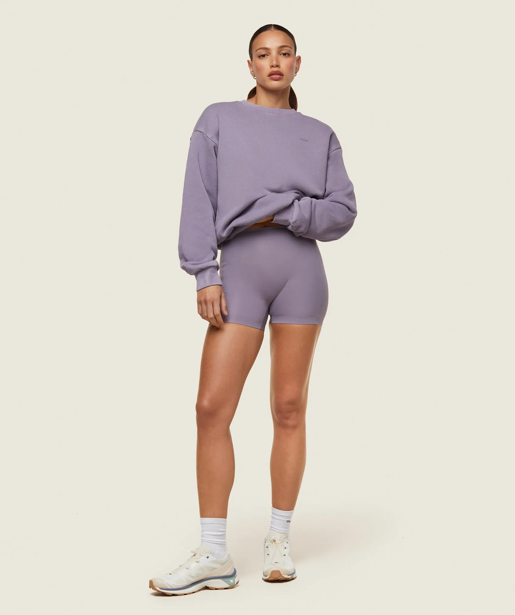 Gymshark everywear Relaxed Sweatshirt - Fog Purple sold by Gymshark product image thumbnail 2