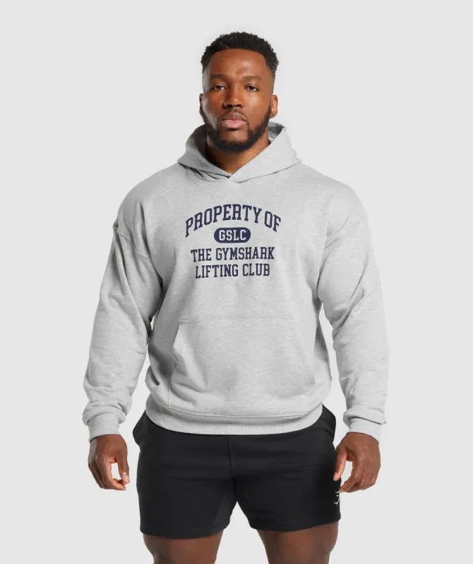 Gymshark Property Of Hoodie - Light Grey Core Marl sold by Gymshark
