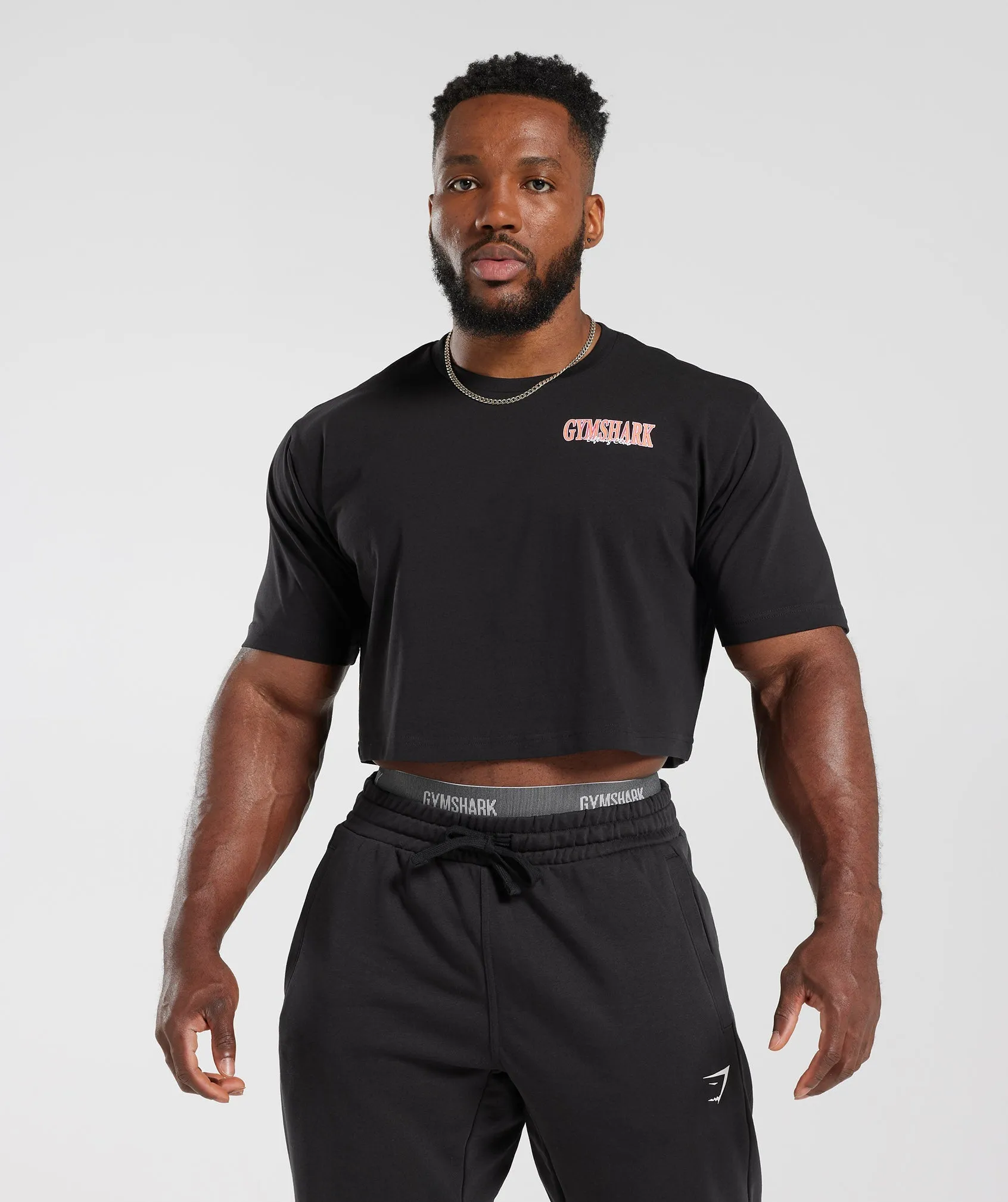 Gymshark Retrowave Crop T-Shirt - Black sold by Gymshark
