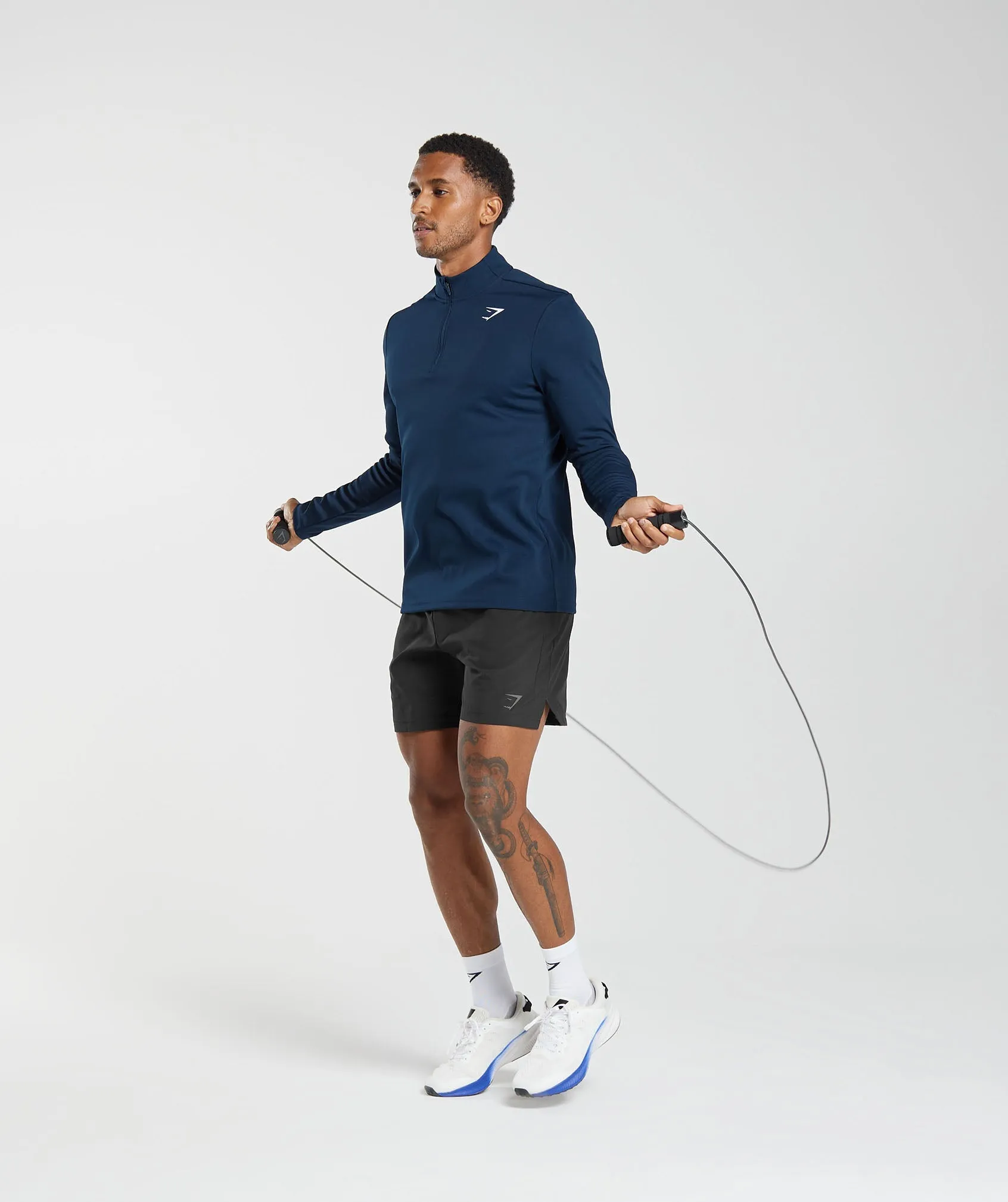 Gymshark Arrival 1/4 Zip Pullover - Navy sold by Gymshark product image thumbnail 4