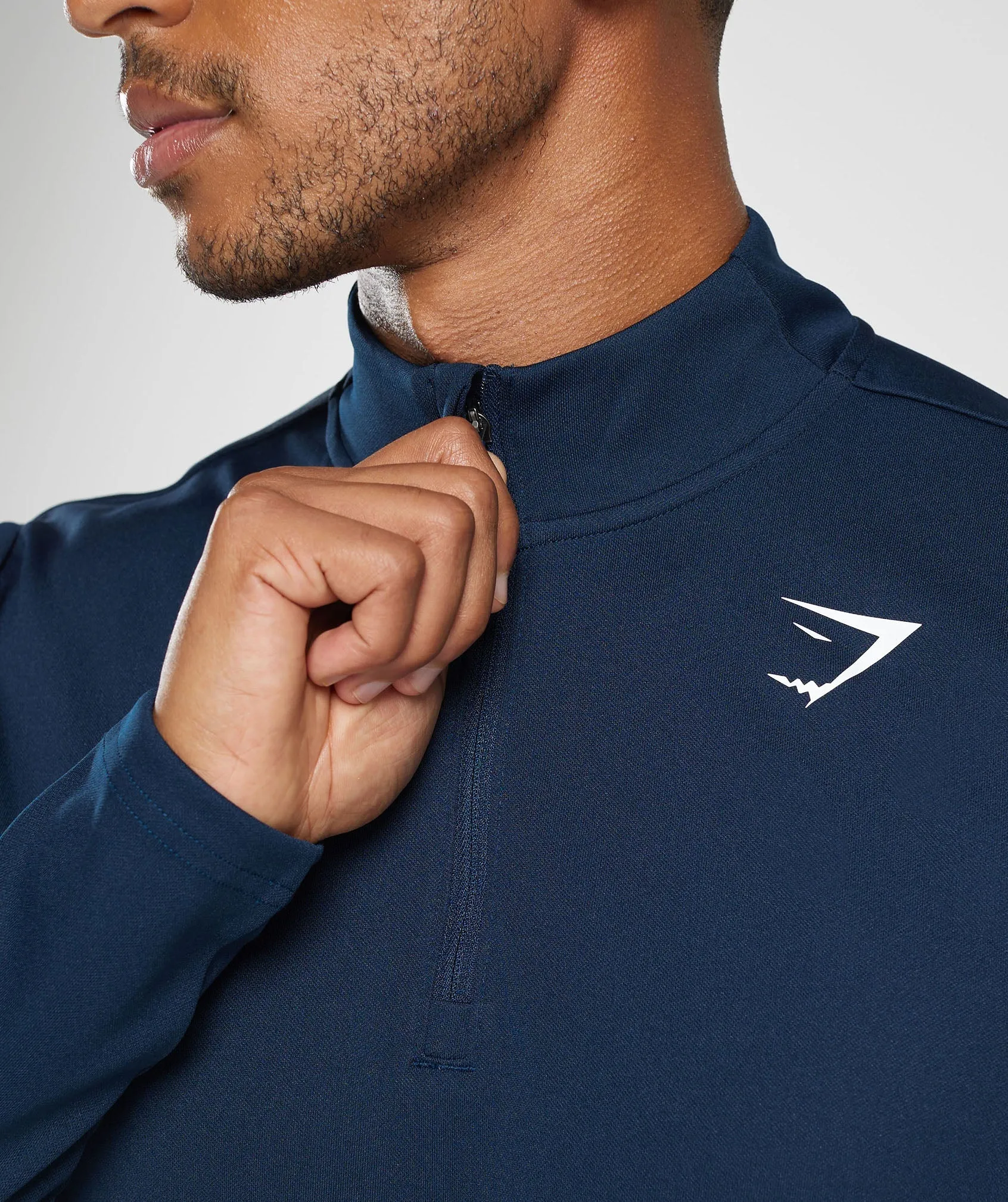 Gymshark Arrival 1/4 Zip Pullover - Navy sold by Gymshark product image thumbnail 5