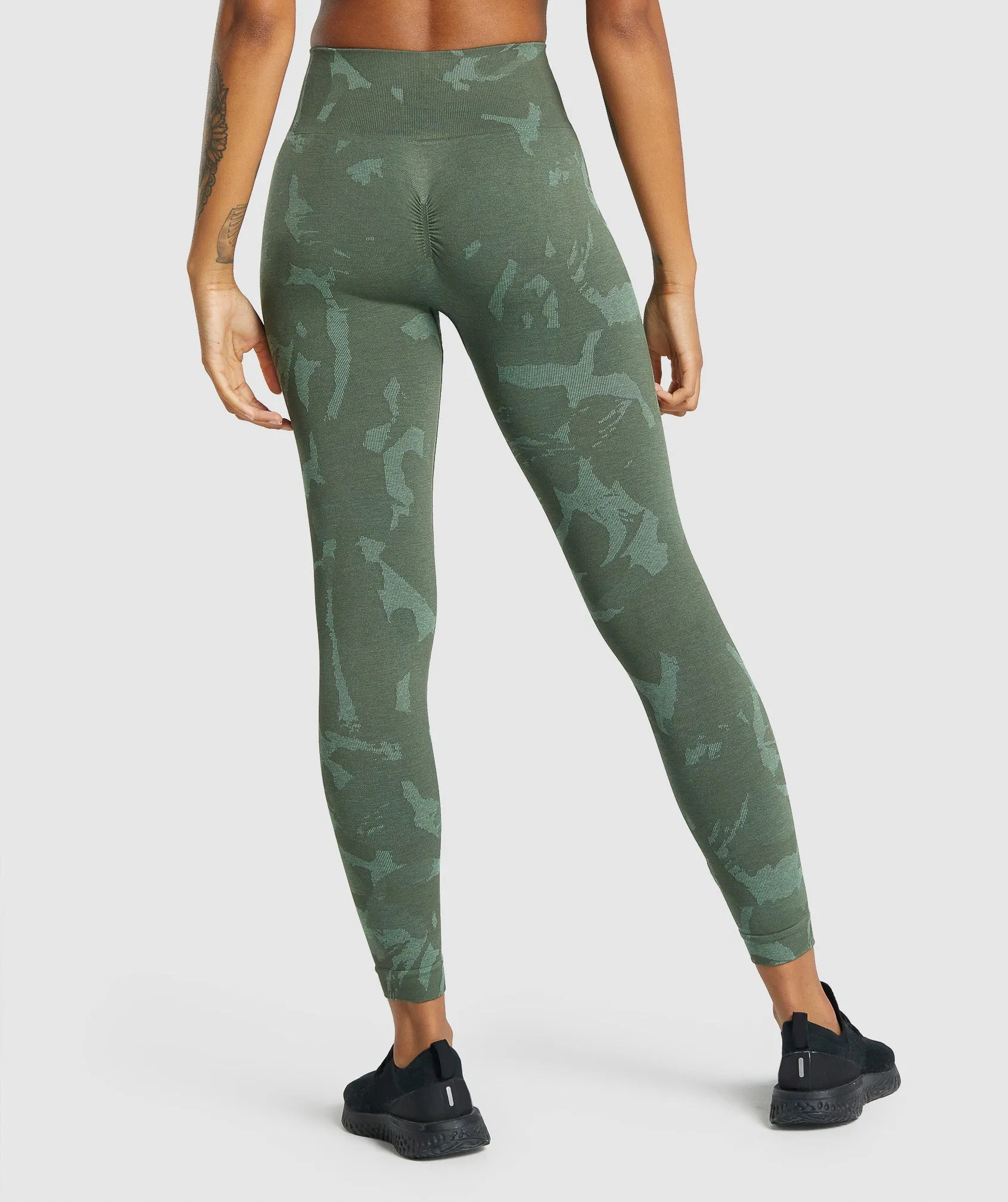 Gymshark Adapt Camo Seamless Leggings - Savanna | Green sold by Gymshark product image thumbnail 2