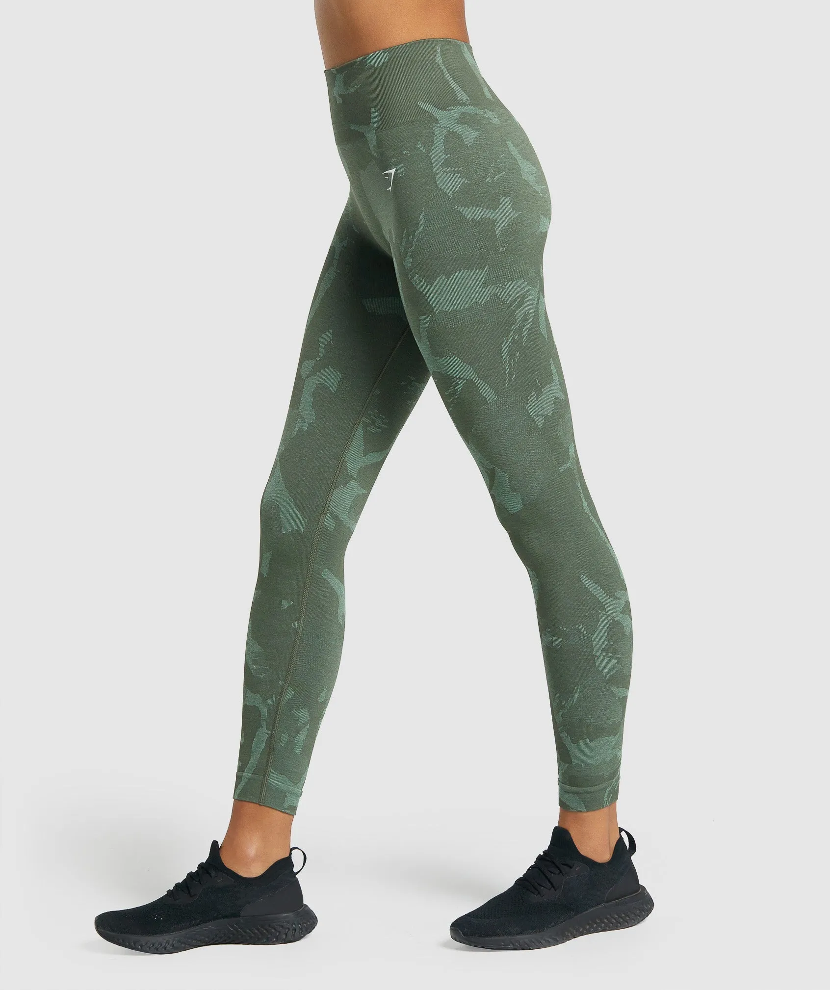 Gymshark Adapt Camo Seamless Leggings - Savanna | Green sold by Gymshark product image thumbnail 4