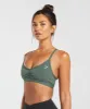 Gymshark Ruched Strappy Sports Bra - Unit Green sold by Gymshark
