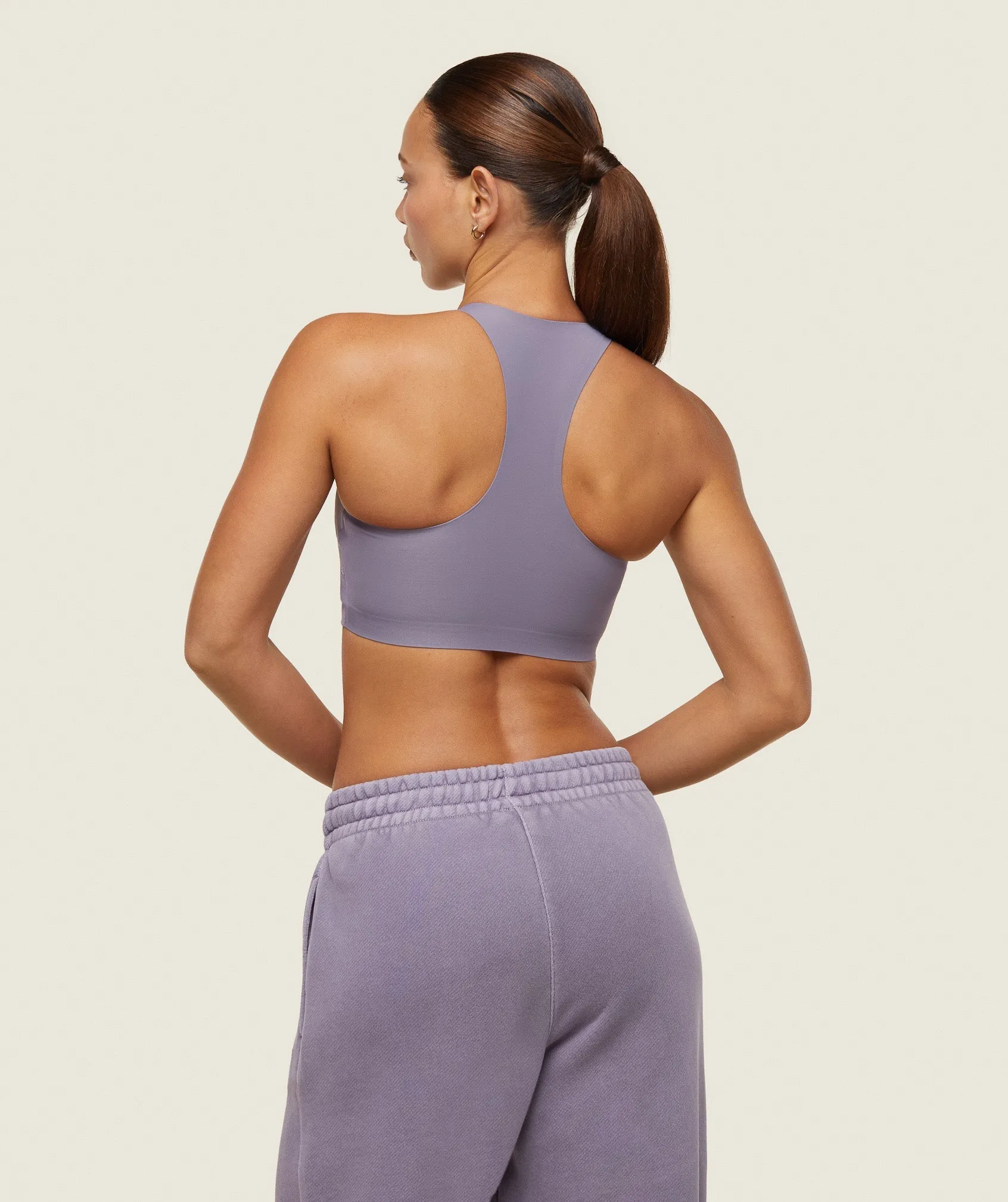 Gymshark everywear Active Sports Bra - Fog Purple sold by Gymshark product image thumbnail 3