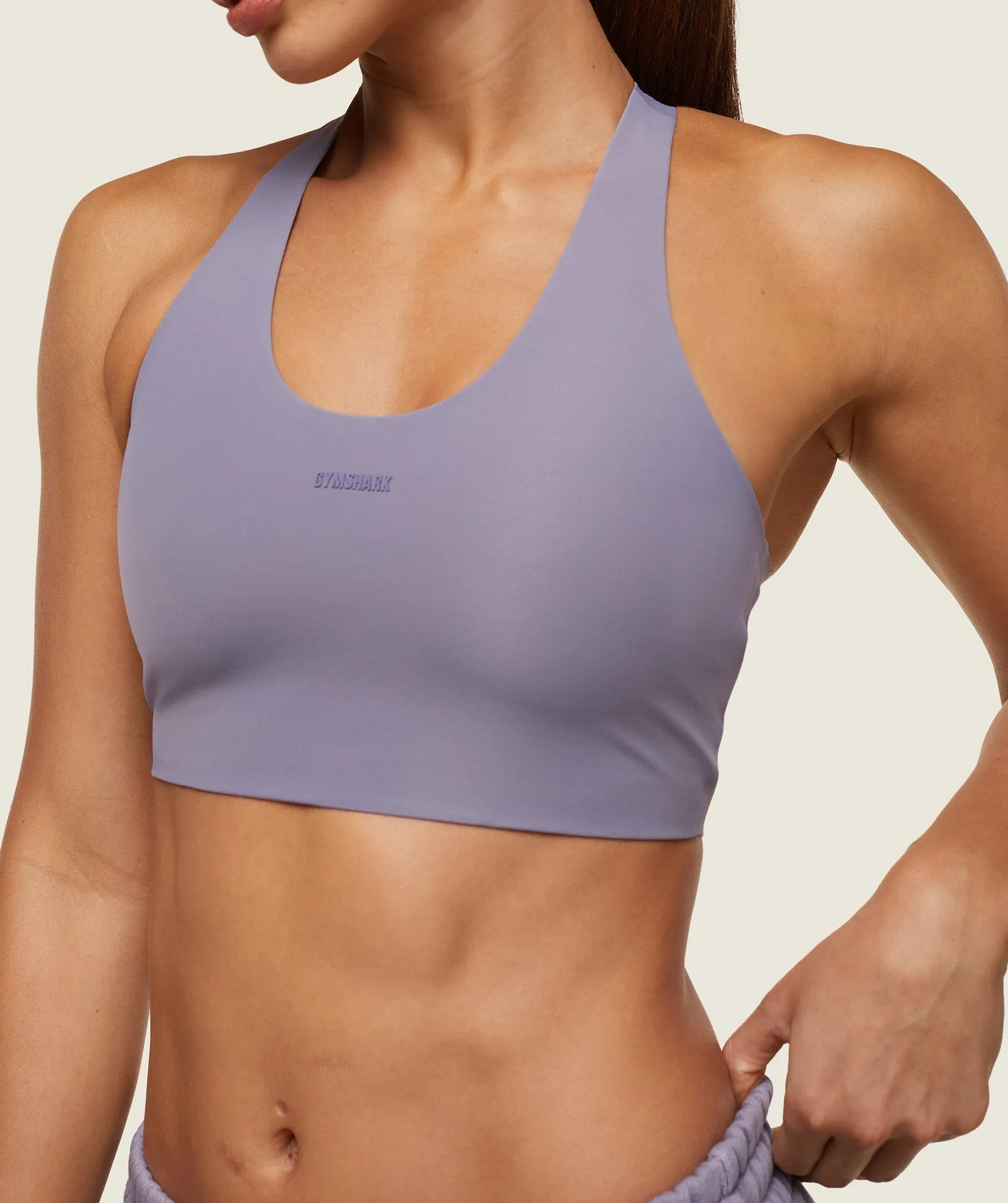 Gymshark everywear Active Sports Bra - Fog Purple sold by Gymshark product image thumbnail 4