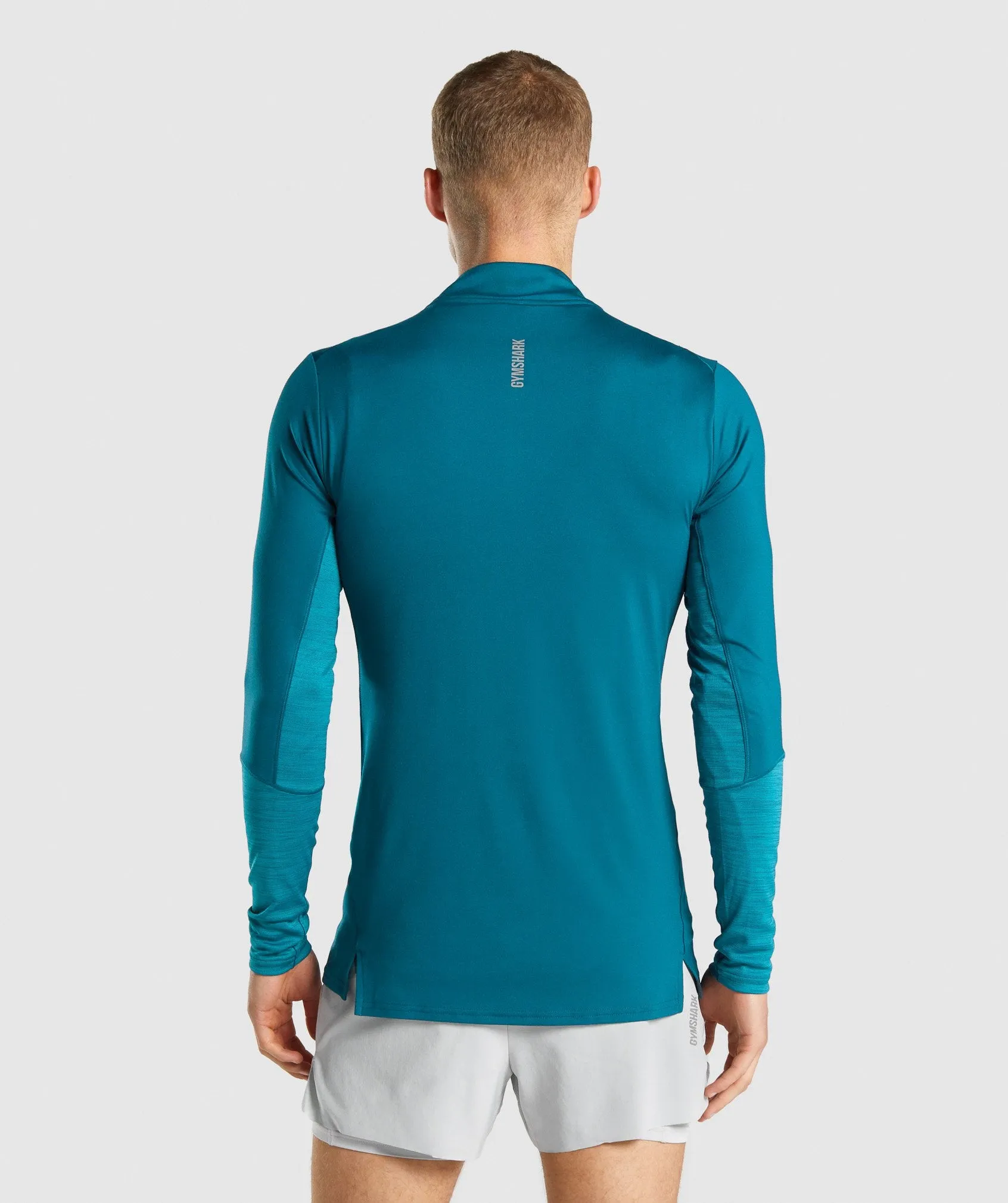 Gymshark Speed 1/4 Zip Pullover - Teal sold by Gymshark product image thumbnail 2