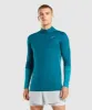 Gymshark Speed 1/4 Zip Pullover - Teal sold by Gymshark