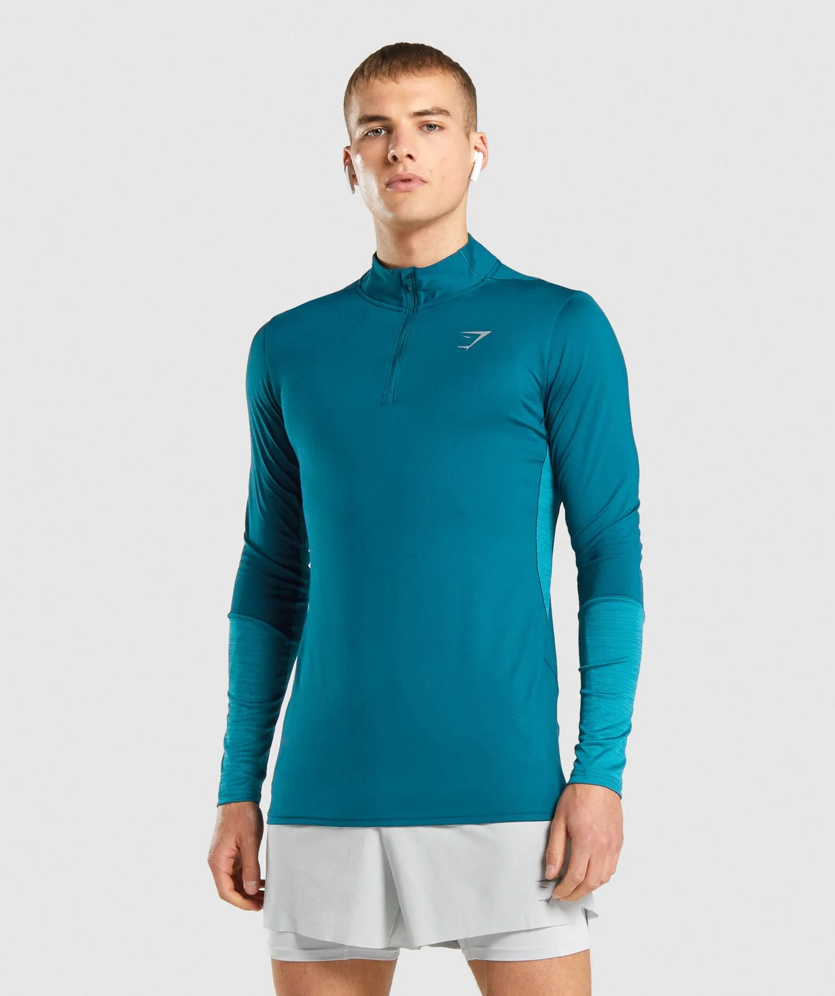 Gymshark Speed 1/4 Zip Pullover - Teal sold by Gymshark