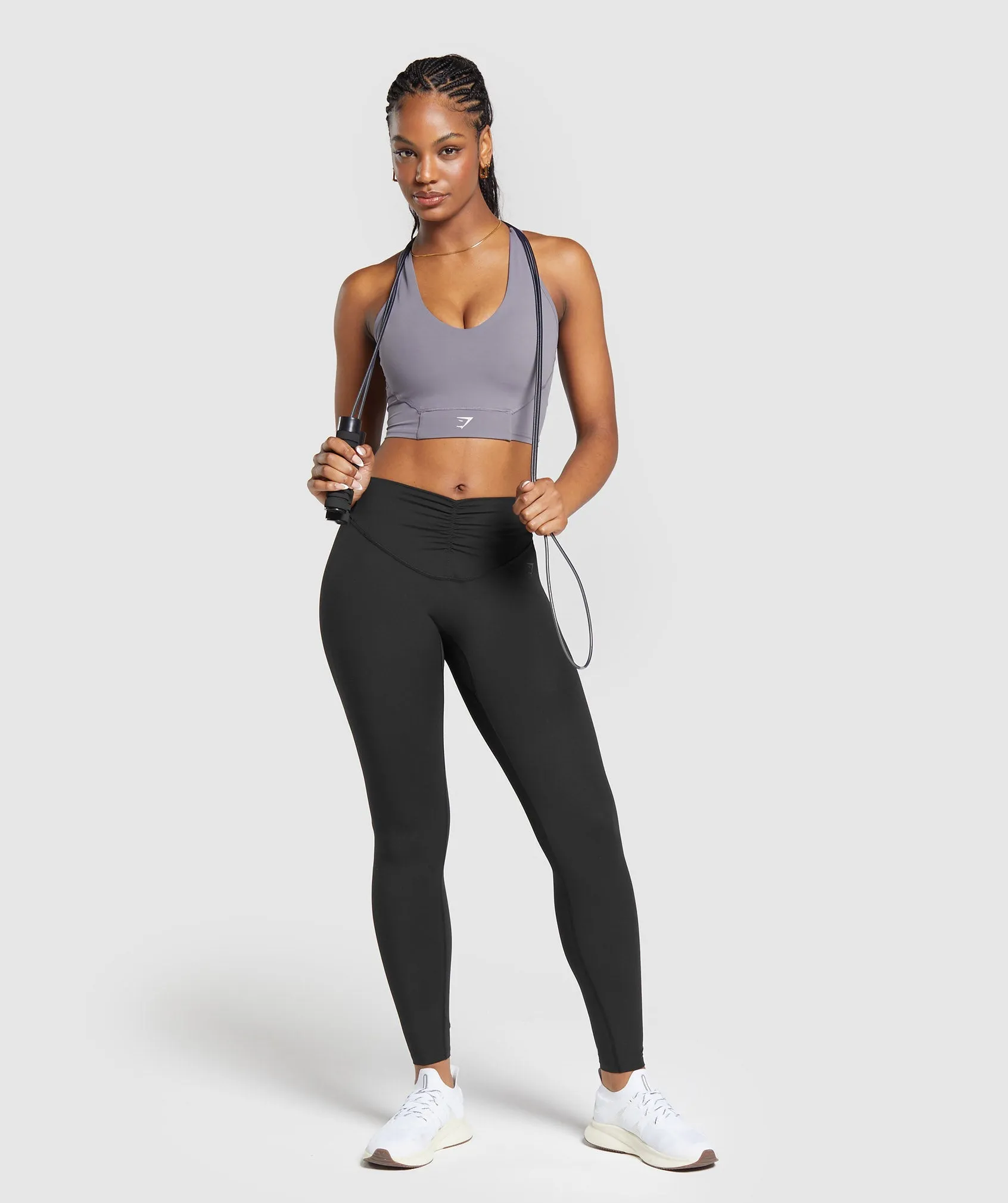 Gymshark Crop Mesh Tank - Fog Purple sold by Gymshark product image thumbnail 4