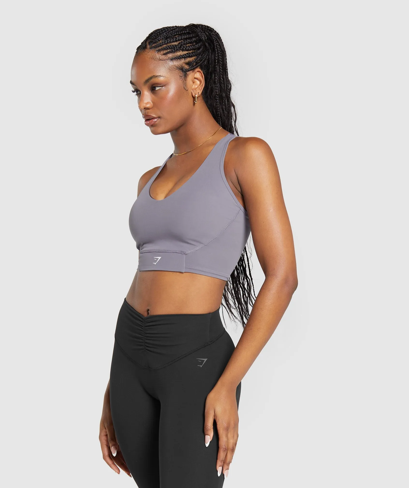 Gymshark Crop Mesh Tank - Fog Purple sold by Gymshark product image thumbnail 3